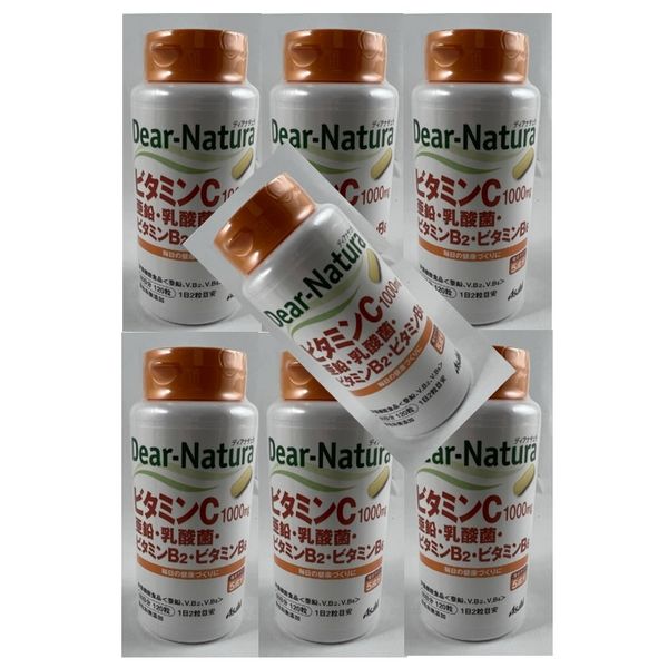 [Set of 7, shipping included] Asahi Dear Natura Vitamin C, Zinc, Lactic Acid Bacteria, Vitamin B2, Vitamin B6 2 tablets per day for 60 days Health Food Labeling: Zinc Zinc is a nutrient necessary for maintaining normal taste (4946842639229)