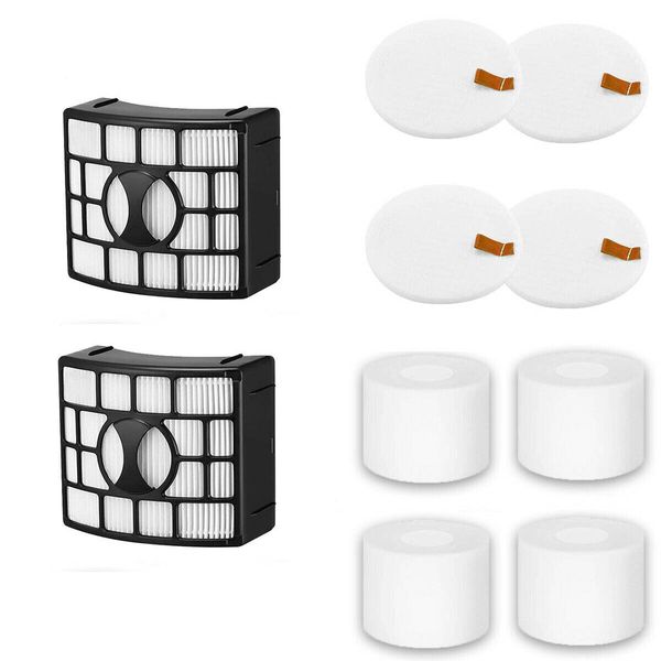 2 Filters + 4 Foam & Felt Filter Replacement for Shark Upright Vacuum NV771