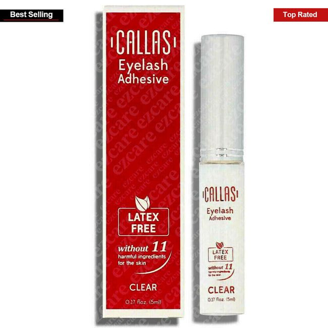 Callas Eyelash Adhesive Latex Free (Clear) NEW BOX [Free USA Shipping]