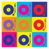 Vinyl Record Player Turntable Pop Art Window Bumper Sticker Decal 5"