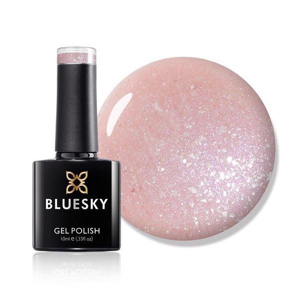 Bluesky Gel Nail Polish, Fragrant Feesia 80593, Light Pink, Pale, Long Lasting, Chip Resistant, 10 ml (Requires Drying Under UV LED Lamp)