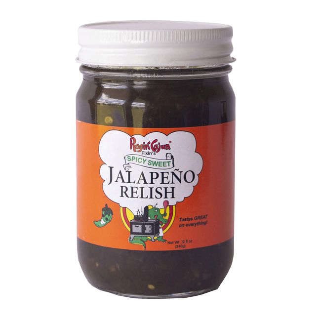 Ragin Cajun Spicy Sweet Jalapeno Relish, 12 Ounce (Pack of 4)