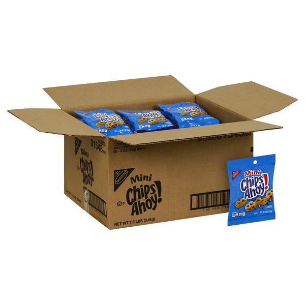 Chips Ahoy! Chunky Chocolate Chip Cookies, 2-Ounce Single Serve Packages (Pack of 60)