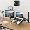 15 Inch Adjustable Laptop Desk Mount Black Ergonomic Vesa Compatible Support