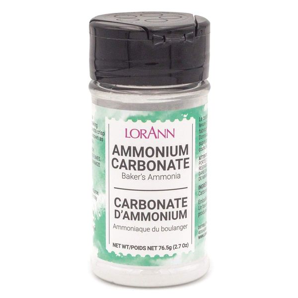 LorAnn Baker's Ammonia (Ammonium Carbonate) 2.7 ounce Shaker Jar