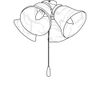 Ceiling Fan Chain Pulls White Wooden Pull Chain Extension for Ceiling Light Fan Chain 3 Pack