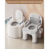AKIMRABY Bedside Commode Soft PU Cushion Replacement, Compatible with AKIMRABY Commode Toilet FTMT & XTMT Models