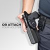 OWB Quick Release IDPA Holster fits Glock 34, 35 (Right-Hand Draw, Black)