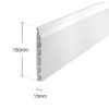 150mm White UPVC Skirting Board - 5m Chamfered