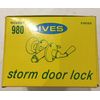 IVES Storm Door Lock #980 B5 Antique Brass
