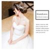 Handcess Bride Wedding Crystal Headband Silver Flower Pearl Headpiece Leaves Rhinestone Bridal Hair Accessories for Women and Girls (Silver)