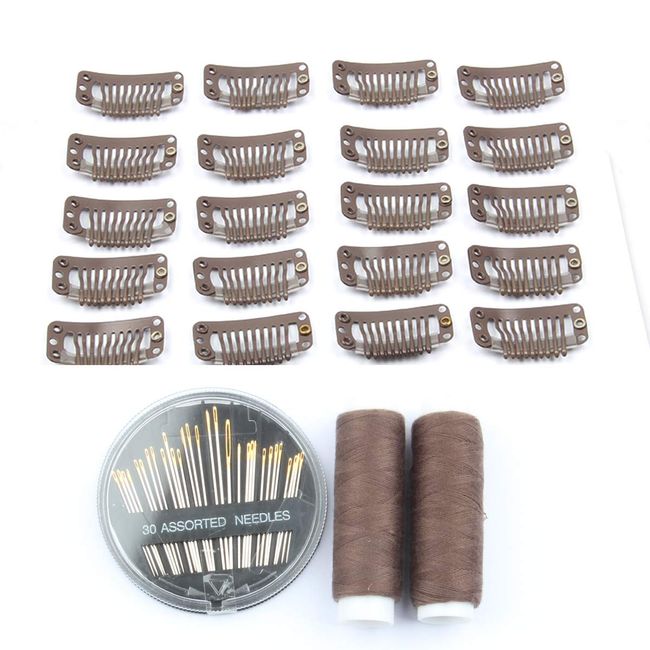 10 PCS Wig Clips 9-Teeth Wig Clips to Sew in Wig Clips to Secure Wig Hair  Clips for Wigs Snap Clips for Wigs Clip on Wig for Women Small Wig Clips for