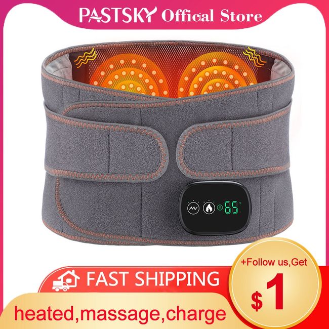 Pain Relief Hot Compress Vibration Waist Massage Belt Infrared