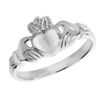 925 Sterling Silver Ladies Claddagh Ring WJS14084RSK