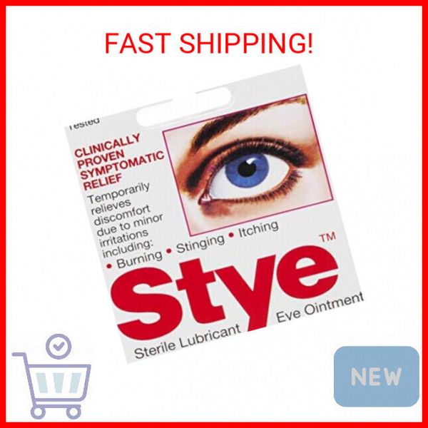 Stye Sterile Lubricant Eye Ointment, Ophthalmologist Tested, 0.125 ounces