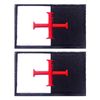 EmWoot 2PCS Teutonic Knights Patches Knight Patch Knights Embroidered Morale Patch Hook and Loop