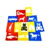 Washable Plastic Stencils | Assorted Pack of 12 | Giant Stencils