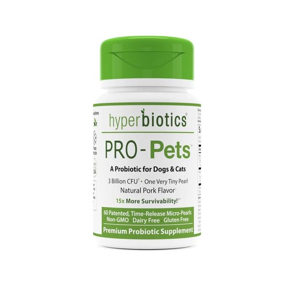 Hyperbiotics Pro Pets | Probiotics for Dogs & Cats | Small Micro Sized Chewab...
