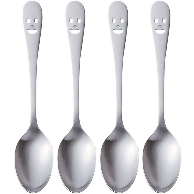 Nagao Tsubamesanjo NY-2 Dessert Spoons, Set of 4, 6.9 inches (17.5 cm), Made in Japan