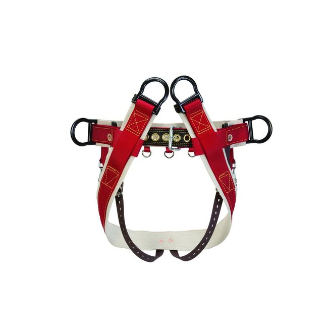 Weaver Leather WLC 130 Saddle with Heavy Duty Coated Webbing Leg Straps, Medium, Red/White