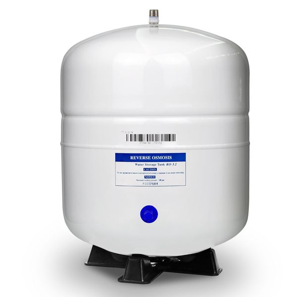 iSpring T32M Pressurized Water Storage Tank with with Ball Valve for Reverse RO