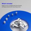 1 1/4'' Overlay Adjustable Soft Close, Concealed Cabinet Hinges - Pack of 60