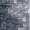 3D Effect Metallic Brick Wallpaper Black Silver Grey Stone Industrial from YöL