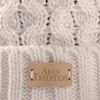 Aran Traditions Ribbed Beanie Hat (Cream)