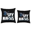 Spy Gaming Ninjas Funny Gamer Gaming Throw Pillow