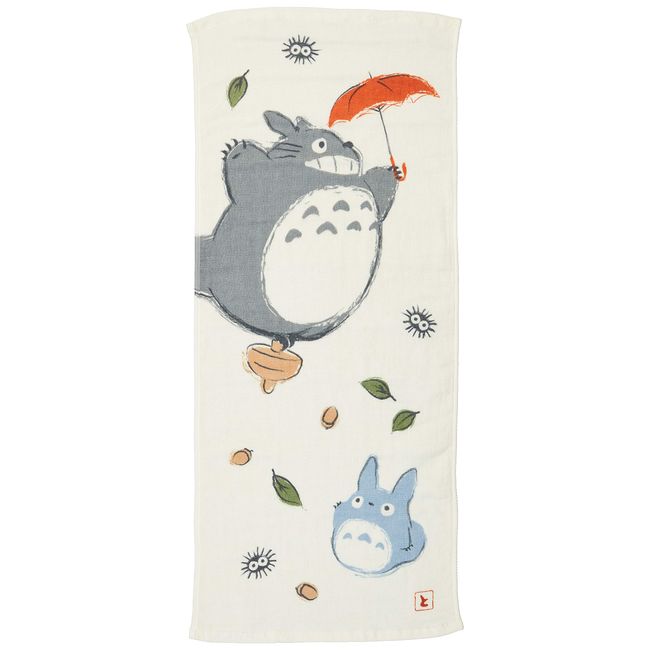 Marushin 1005037300 Ghibli Face Towel, My Neighbor Totoro, 13.4 x 31.5 inches (34 x 80 cm), 100% Cotton