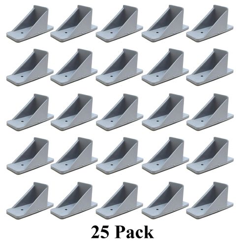 V2-Mini Roof Guard Snow Guard Prevent Sliding Ice Snow Stop Buildup Plastic Multipack-Multicolor (25, Light Grey)