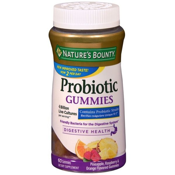 Nature's Bounty Probiotic Gummies 4 Billion CFU 60ct