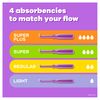 Tampax Radiant Tampons, Super Absorbency, With Leakguard Braid, Unscented, 28 Count