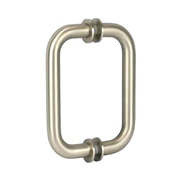 CRL 6" Brushed Nickel Tubular Back-to-Back 3/4" Diameter Shower Door Pull Handles