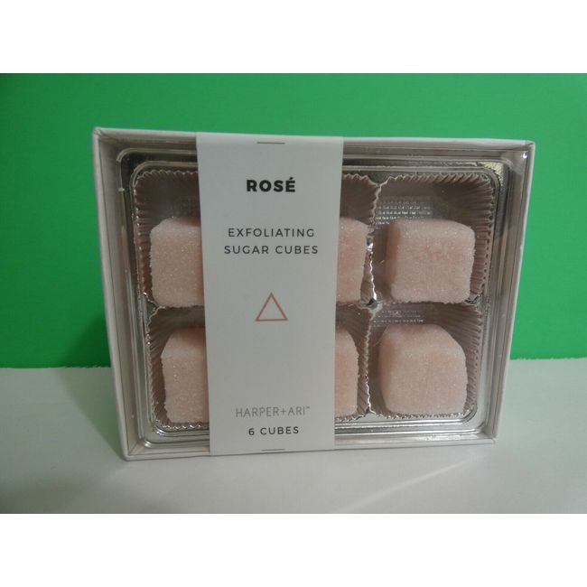 Harper + Ari Rose Exfoliating Sugar Cubes 6 in Box