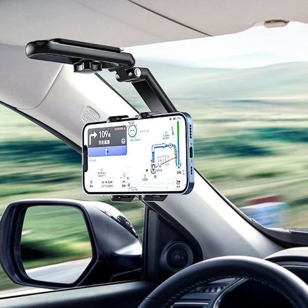 Ant Smart Phone Holder (2023 Advanced) Smartphone Holder, Car Holder, Clip Type, Car Mount, Car Smartphone Holder, Car Phone Holder Installed on Car Sun Visor, Stability, 360° Rotation, Arm Perspective and Short Adjustable, Smartphone Holder, Dashboard, R