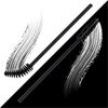 Samkos Disposable Eyelash Brush, 100 Pieces, Eyebrow Brush, Screw Brush, Eye Makeup, Eyelash Extensions, Easy to Carry, Suitable for Beginner Practice (Black)