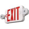 LED Exit Sign Emergency Light–Hi Output Compact Combo UL 924 with Battery Backup
