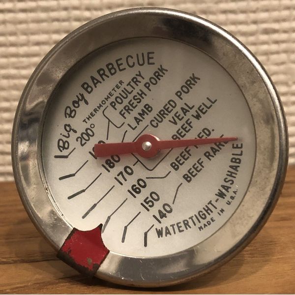 Vintage Big Boy Barbecue Temperature Gauge Thermometer - Works (USA)