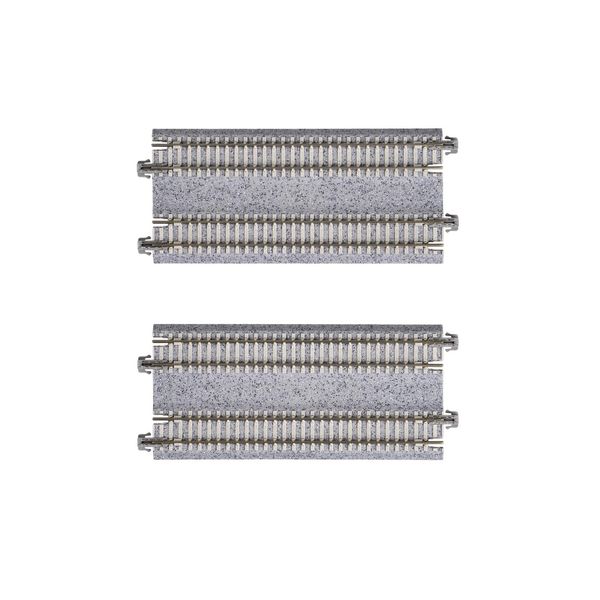 N 4-7/8" Double Track Straight, Concrete Ties (2)