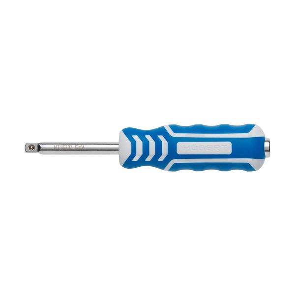 HÖGERT TECHNIK - Spinner handle 1/4", 150mm, 1/4" socket knob for use with 1/4" inserts, ergonomic and contoured handle