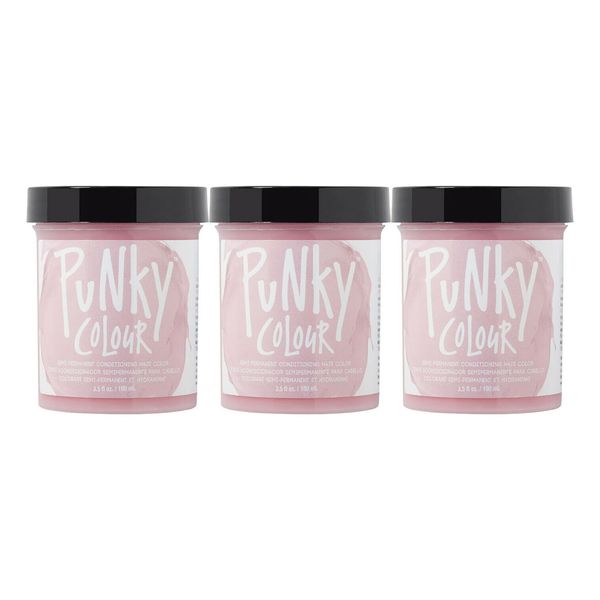 3 X Jerome Russell Punky Colour Semi-Permanent Hair Color Cotton Candy
