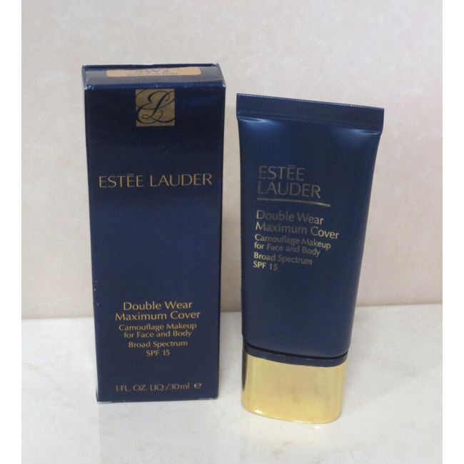 ESTEE LAUDER DOUBLE WEAR MAXIMUM COVER MAKEUP FOR FACE BODY 5W2 RICH CARAMEL