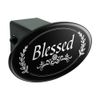 GRAPHICS & MORE Blessed Halo On Black Oval Tow Trailer Hitch Cover Plug Insert