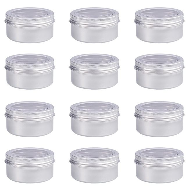 Aluminum Tin Jar 1 Oz Refillable Containers 30ml, Cosmetic small