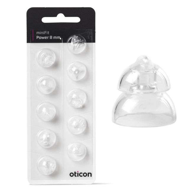 Oticon Replacement Domes for MiniRite Hearing Aids (8mm Power)