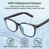 Smart Bluetooth Glasses, Built-in Mic/Speakers, 2 Interchangeable Filter Lenses