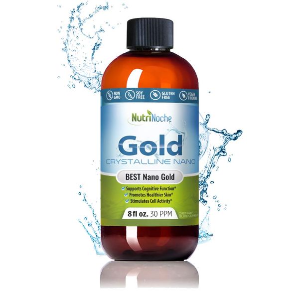 Nutrinoche Colloidal Gold - The Best Colloidal Gold Mineral Supplement - 30 PPM