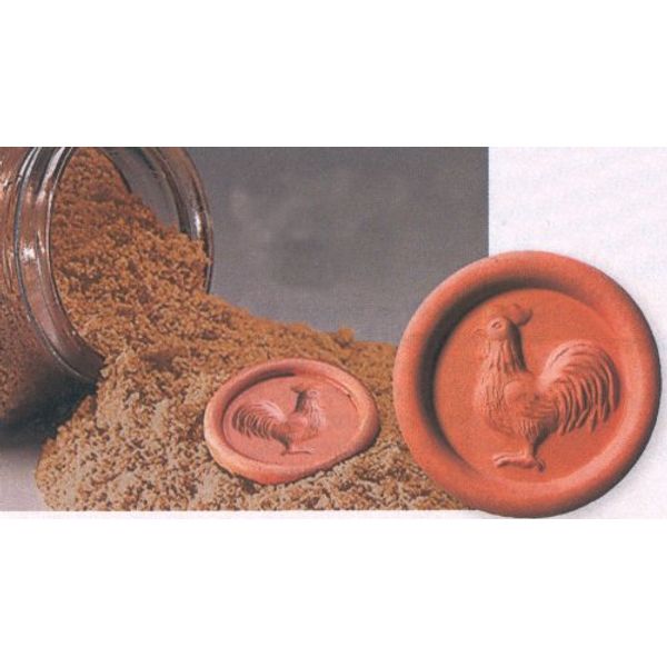 ROOSTER DESIGN BROWN SUGAR DISKS - SET OF 3