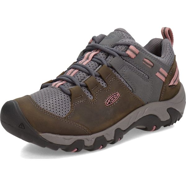 KEEN Women's Steens Vent Low Height Breathable Hiking Shoes, Magnet/Nostalgia Rose, 7